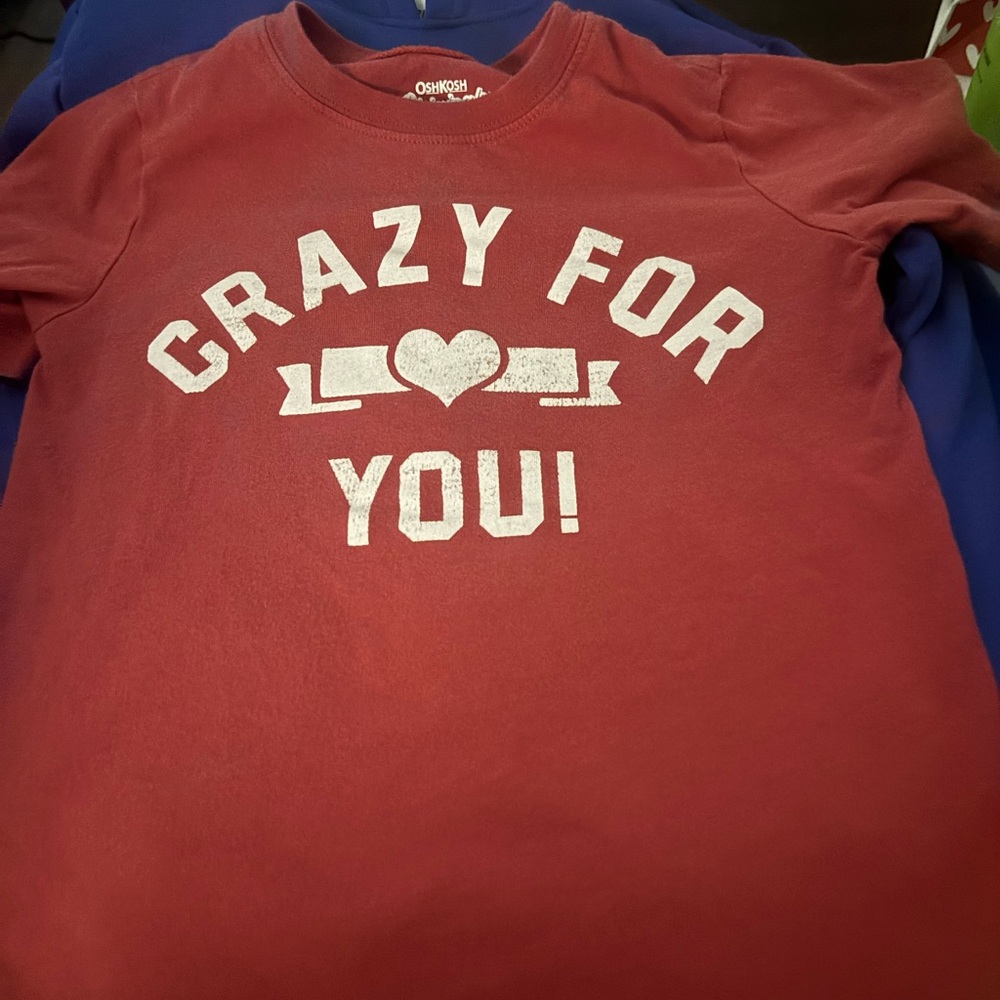Little Boys 👦🏻 5T valentines 💝 shirt 
Gently used
QTY-2